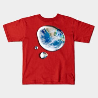 Save the earth Concept Global Warming Kids T-Shirt